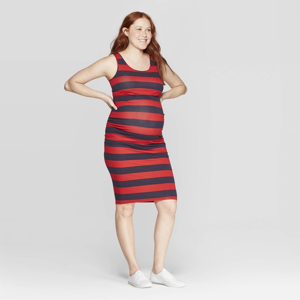 Isabel Maternity Stripped Dress